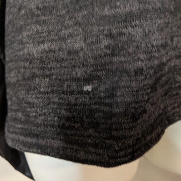 Charcoal Heather Gray Pullover Batwing Cowl Neck Sweater - Picture 7 of 8